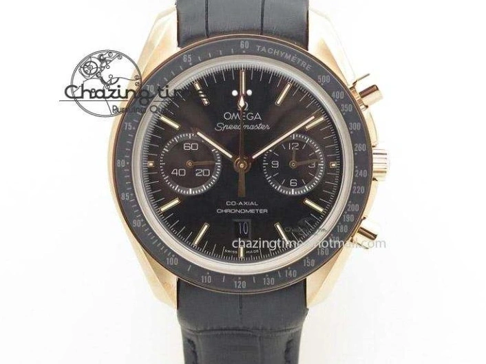 1224 FlexibleFit Seamaster Professional Chrono SS RG Blue Ceramic Blue Dial On SS RG Bracelet A 8211